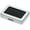 Silver-Rectangle, variant on Rectangle Small Loose Gemstone Display Box with Top Lids Silver