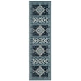 thumbnail image 2 of SAFAVIEH Classic Vintage Clarette Chevron Bordered Runner Rug, Navy/Light Blue, 2'3" x 8', 2 of 7