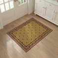 thumbnail image 3 of ODIKA 3'x5' Washable Accent Rug Farmhouse Geometric Border Frame Balanced Symmetry Stepped for Bedside, Nursery Room, Pet Friendly & Non-Shedding, 3 of 7