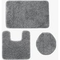 thumbnail image 2 of Daniel's Bath 3PC Elite Bath MAT Set, 20'' x 31' Mat, 20'' x 20'' Contour Mat & 18'' x 18.5'' Lid, Gray, 2 of 3