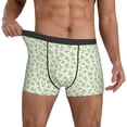 thumbnail image 3 of Men's Boxer Briefs, Green green plants Soft Comfy Mens Underwear Boxer Briefs Breathable With Widen Waist, 3 of 7