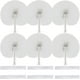 thumbnail image 1 of Abanicos de mano plegables Bestage, 100 paquetes, blancos, para bodas, 1 of 7