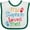 White and Green, variant on Inktastic My Stepmom Loves Me Boys or Girls Baby Bib