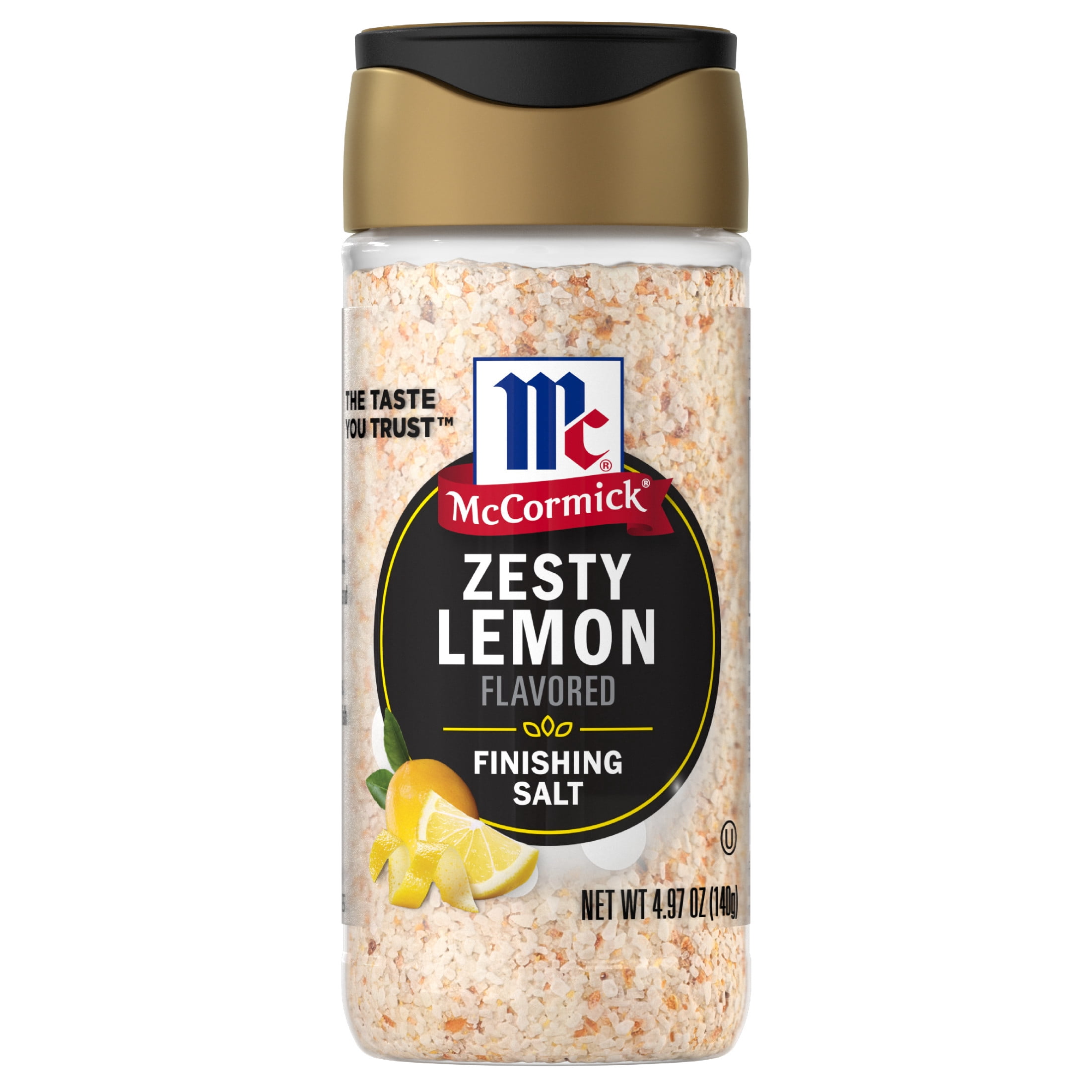 (3 pack) McCormick Kosher Zesty Lemon Finishing Salt, 4.97 oz Bottle