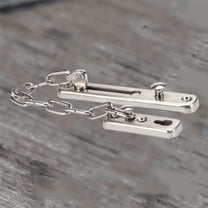 WHAMVOX Chain Door Lock Stainless Steel Straight Chain Security Door Chain Guard Latch Lock for Home Hotel (Silver)