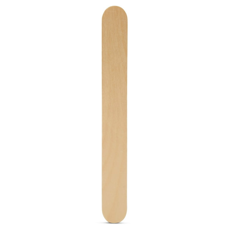 Unfinished Jumbo Craft Sticks 6inch, Pack of 2500 Large Popsicle Sticks for  Crafts, Wax Sticks & Wood Tongue Depressors, by Woodpeckers