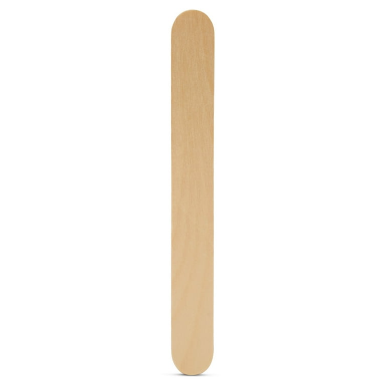 Unfinished Jumbo Craft Sticks 6inch, Pack of 2500 Large Popsicle Sticks for  Crafts, Wax Sticks & Wood Tongue Depressors, by Woodpeckers