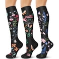 thumbnail image 1 of 3/6 Paires de Bas de Compression pour Femmes et Hommes 15-20 mmHg - Meilleur Soutien pour Infirmières, Course, Randonnée, Récupération et Bas de Vol, 1 of 7