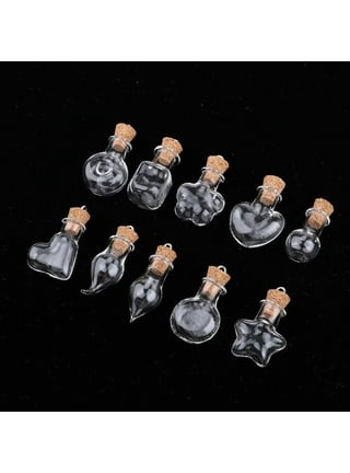 LEFV 25 Mini Glass Bottles 1-inch Message Treasure Charm Pendant Kit Makes  Bottle Pendants 1ml Clear…See more LEFV 25 Mini Glass Bottles 1-inch