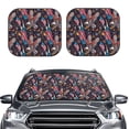 thumbnail image 2 of Saiise United States Of America for Foldable Car Sun Shades (2-Pack) Offer Sun Protection with an Easy-fold Design for Convenient Windshield Shading-Medium, 2 of 6