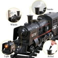 thumbnail image 4 of fastboy Battery Operated Electric Train Toy with Lights & Sound Black Steam, 4 of 7