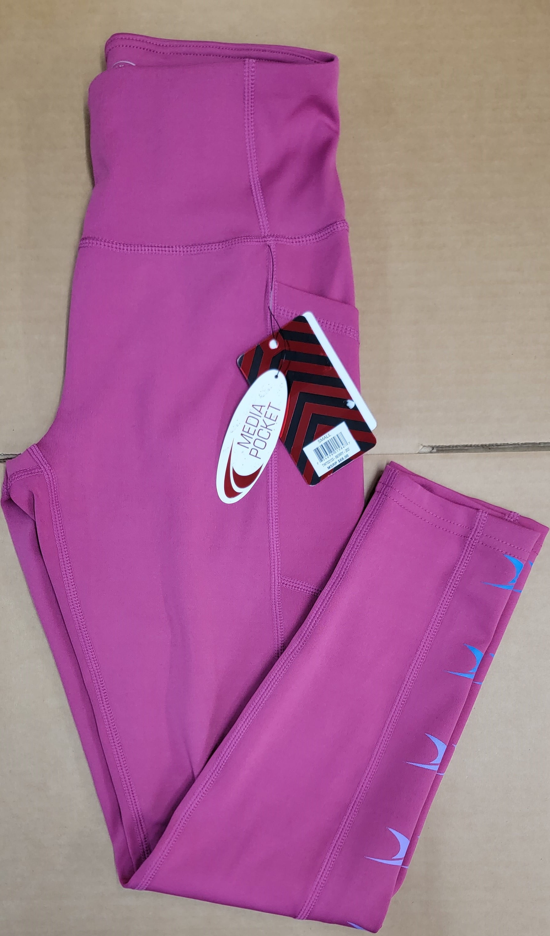 TKO Women's Leggings Berry Size Small NWT