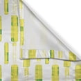 thumbnail image 3 of Ambesonne Geometric Kitchen Curtains, Psychedelic Vintage Shape, 55"x24", White Mustard Jade Green, 3 of 3