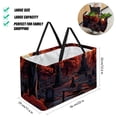 thumbnail image 2 of Halloween Cemetery Large-capacity Foldable Reusable Shopping Bag: Oxford Cloth, Storage Bins, Collapsible Bucket, Storage Bin, 2 of 7