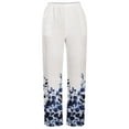 thumbnail image 4 of Pantalones largos con estampado de bolsillo suelto informal de verano para mujer a la moda Fridja  alkflakhf33064, 4 of 5
