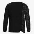 thumbnail image 5 of IROINNID Men's Sweater Round Neck Long Sleeve Jumper Mid-Length Color Block Leisure Pullover Autumn Winter Patchwork Color Low Sweater, 5 of 6