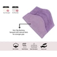 thumbnail image 4 of Home Weavers Waterford Collection 100% Cotton Non-Slip Bathroom Rug Set Machine Washable Bathroom Rug-17"x24", Bath Rug- 21"x34", U Shaped Contour- 20"x20", Purple Color 3 Piece Bath rug set, 4 of 8