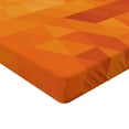 thumbnail image 2 of Ambesonne Burnt Orange Fitted Sheet, Shapes and Patterns, Full Size, Burnt Orange, 2 of 3
