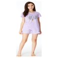 thumbnail image 1 of Ensemble de Pyjama 2 Pcs pour Filles, Rayures et Paillettes, Taille 6-16, 1 of 7