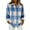 Light Blue, variant on Flannel Shirt Women Long Sleeve Plaid Shirts Business Casual Button Down Work Tops Plus Size Collared Shirt Blouses OIOLOYJM Dark Blue S
