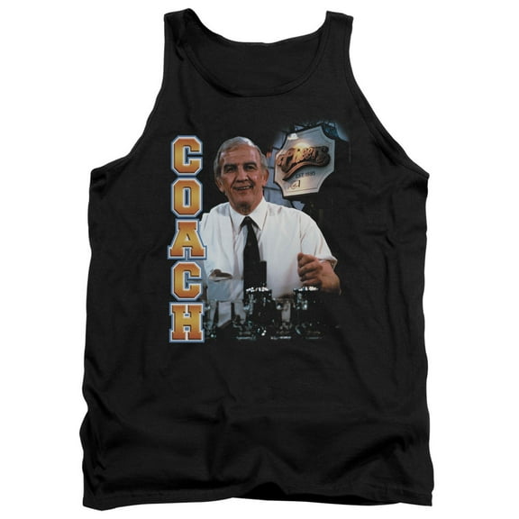 Cheers Coach Adult Tank Top Black