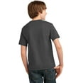 thumbnail image 2 of Port & Company Youth Cotton Essential T-Shirt. Charcoal. S., 2 of 4