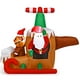Costway 6Ft Long Gonflable Santa Claus Avion de Vol Faire Sauter la Décoration de Noël – image 1 sur 10