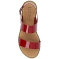 thumbnail image 5 of Journee Womens Lavine Multi Strap Flat Sandals, 5 of 9