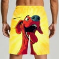 thumbnail image 6 of ZRGHAOYLQ Men's Quick Dry Dog Print Swimming Trunks Elastic Drawstring Waist Shorts Lightweight Loose Fit Casual Board Shorts with Pockets, 6 of 6