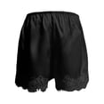 thumbnail image 4 of DHFJKG Lace Trim Pajama Shorts For Women Fashionable Silk Satin Wide Leg Elastic Waist Sexy Sleepwear Bottoms 2026 Summer Pj Versatile Trousers, 4 of 4