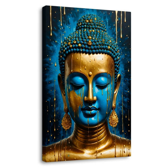 Cuadro Decorativo Canvas Revolution Buda Meditación 60x90 cm Tela Canvas