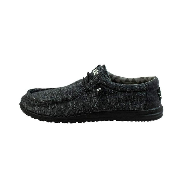 Hey Dude Hey Dude 111294916 Men's Wally B Stretch Black Melange