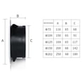thumbnail image 4 of Couverture de Ventilation d'Air Réglable Conduit Rond Plafond Trou Mural Grille d'Aération, 4 of 9