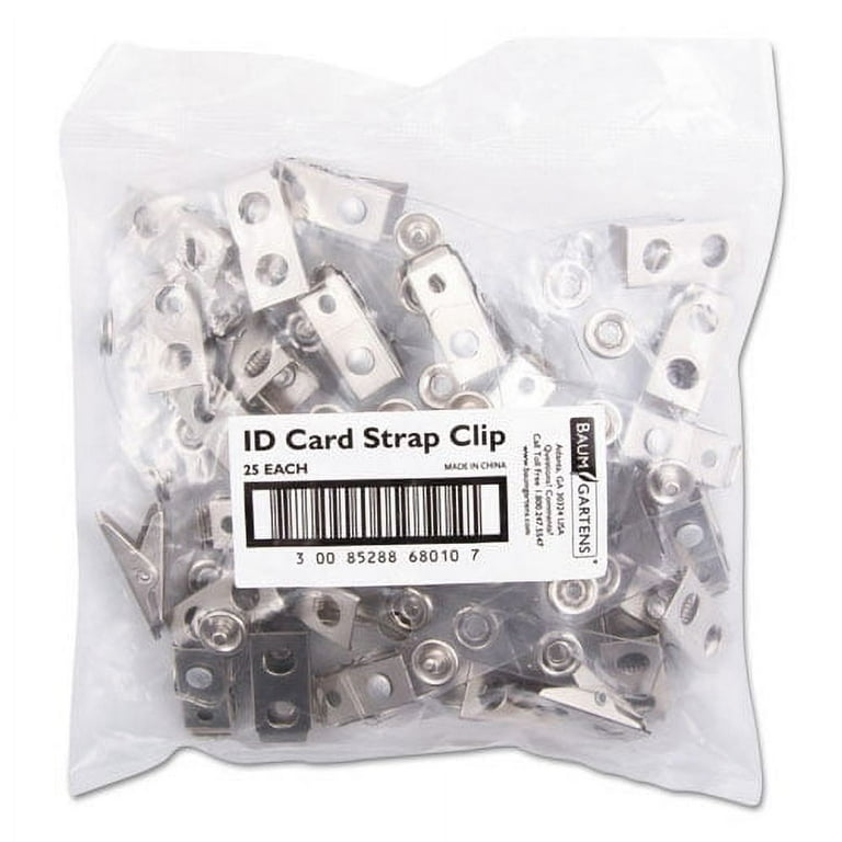 SICURIX ID Strap Clips, 0.38 SICURIX ID Strap Clips, 0.38