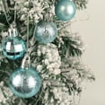 thumbnail image 5 of Inadays Christmas Balls Ornaments for Christmas Trees 104Pcs Shatterproof Plastic Christmas Ornament Set for Xmas Tree Decoration Hanging Ball for Holiday Wedding Party, Light Blue, 5 of 7