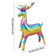 thumbnail image 3 of Christmas Party Decoration, Aluminum Foil Balloon, Standing Deer Shaped Inflatable Ornament, Multi-Color Gold Durable Lightweight Festive Home Decor, 3 of 7