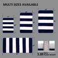 thumbnail image 6 of Extra Thick Plush Bathroom Rugs Non Slip Absorbent Soft Microfiber Bath Mat Machine Washable Fluffy Shaggy Rug 17x24 Dark Blue and White, 6 of 6