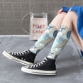thumbnail image 6 of Picia Women Crew Soft Moisture-wicking Socks Algae Corals and Seashells Pattern Design Cotton Socks, One Size fit All, 6 of 9