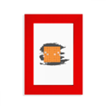 thumbnail image 1 of Chinese Heritage Chess Inkblot Contest Picture Display Art Red Photo Frame, 1 of 4