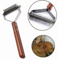 thumbnail image 5 of Coat King Pet Undercoat Rake Dog Dematting Comb Pet Grooming Brush Tool Deshedding 17+9 Double Sided Teeth Undercoat Rake (DUAL), 5 of 5