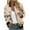 Khaki, variant on QATAINLAV Birthday Gifts! Plus Size Jackets for Women Fashion Floral Casual Lightweight Windbreaker Fall Zip Up Stand Collar Cropped Bomber Jacket with Pockets Yellow M