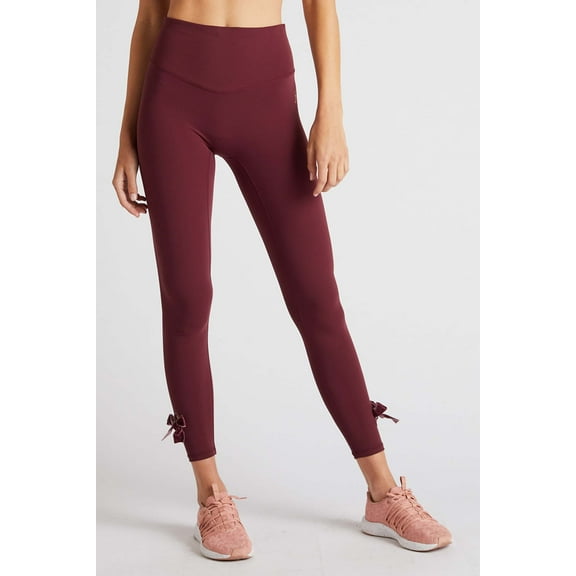 Setis Yoga Pants Eyelets - Burgundy