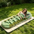 thumbnail image 5 of PSVFUJZ Hugging Fuzzy Worm Sleeping Bag Soft Fuzzy Cocoon Shape Sleep Sack Cozy Warm Sleeping Bag for Indoor Outdoor Camping and General Daily Use, 5 of 8