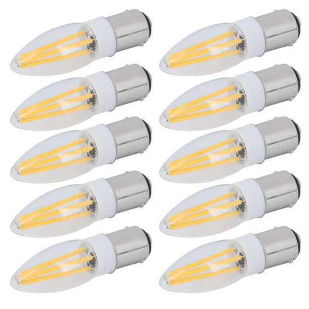 Zerodis 10Pcs B15 LED Bulbs AC110V 3W Light Bulb For Ceiling Wall Lamp Warm Bulb,Lamp Accessory - Walmart.com