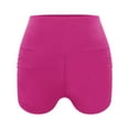 thumbnail image 1 of lionlar Shorts de Sport pour Femmes, Course, Entraînement, Taille Haute, Yoga, Rose Rouge P, 1 of 9
