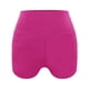 thumbnail image 1 of Pantalones cortos deportivos para correr y entrenar para mujer, pantalones cortos de yoga de cintura alta y suaves. Rosa roja S, 1 of 8