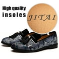 thumbnail image 5 of JITAI Men's Dress Loafer Shoes Slip-on Loafer Tassel Loafer Blue Size 12, 5 of 5