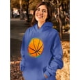 thumbnail image 2 of Basketball With Colorful Aura Hoodie Women -SPIdeals Designs, Female x-Large, 2 of 4