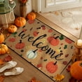 thumbnail image 4 of Horivan Fall Pumpkin Maple Leaves Floor Mat Non-Slip Soft Absorbent Indoor Outdoor Decor Thanksgiving Halloween Entrance Rug Kitchen Bath Porch Welcome Mat for Home Seasonal Decorations, 4 of 6