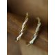 thumbnail image 4 of European And American Vintage Style S925 Silver White 14k Gold-Plated Twisted Design Delicate Women's Ring, 4 of 5